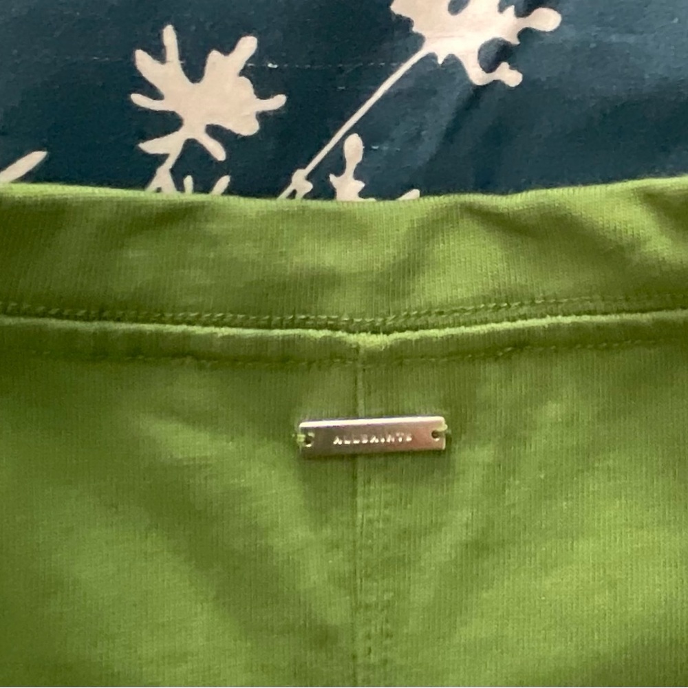 All Saints Olive Green Ruched Tie-Front Crop Top - Picture 7 of 9